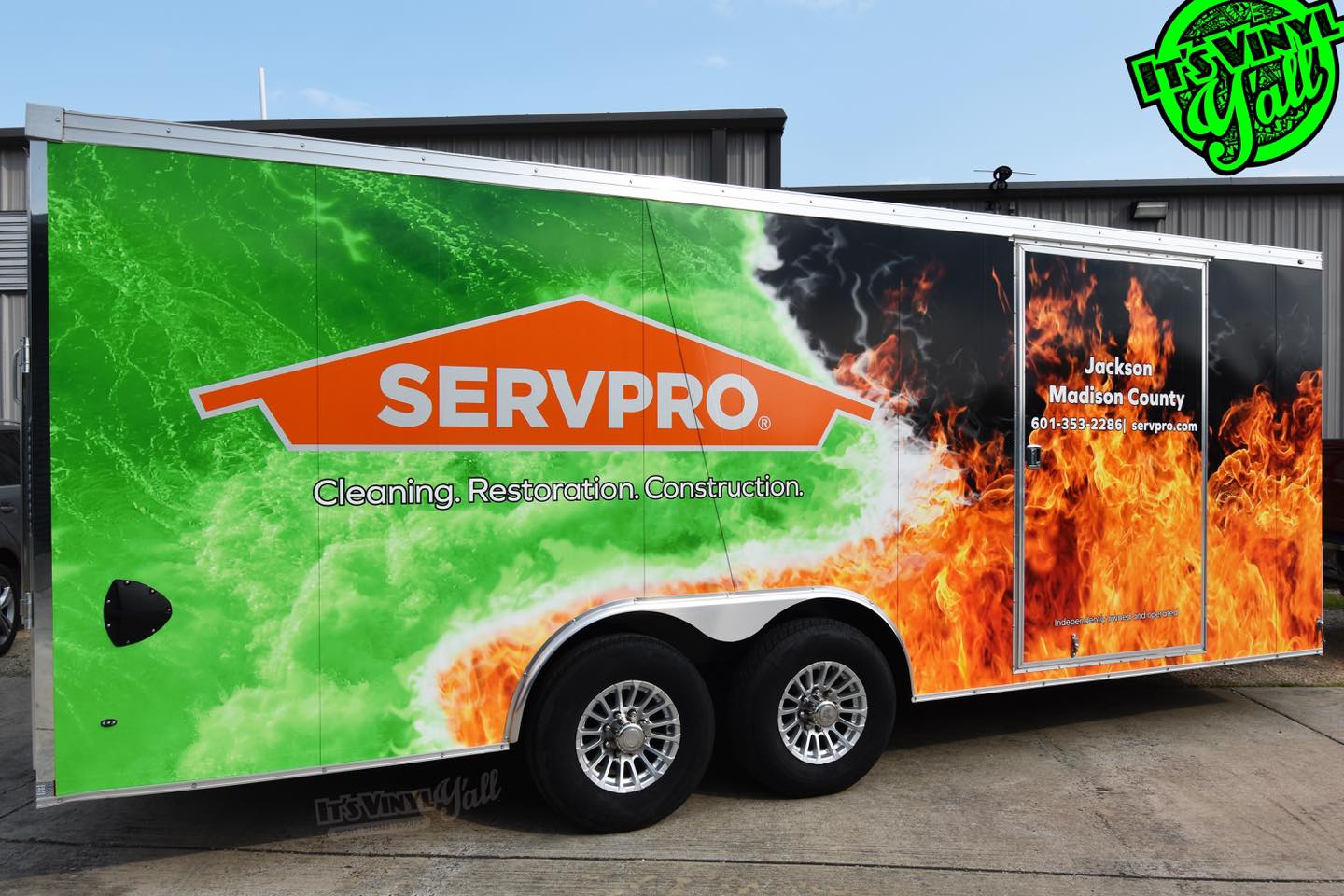 ServPro Trailer Wrap in Gluckstadt MS